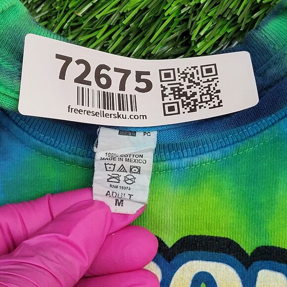 Grateful-Dead Shirt S/M 19x26 Tie-Dye Blue - Picture 8 of 14